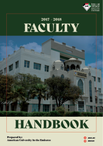 Faculty Handbook